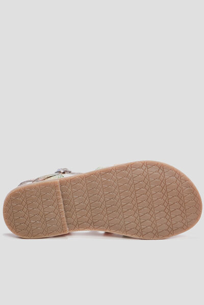 Sandales irisées en cuir Creeks multicolore fille