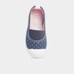 Ballerines en toile bleu marine fille