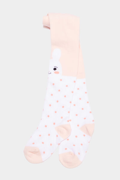 Collants opaques ivoire bébé fille