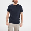 T-shirt coton manches courtes Creeks bleu marine homme