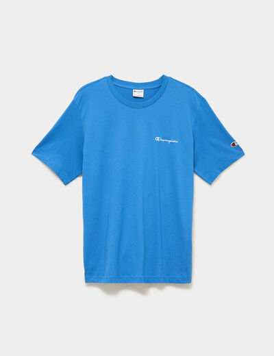 T-shirt &agrave; manches courtes coton Champion bleu homme