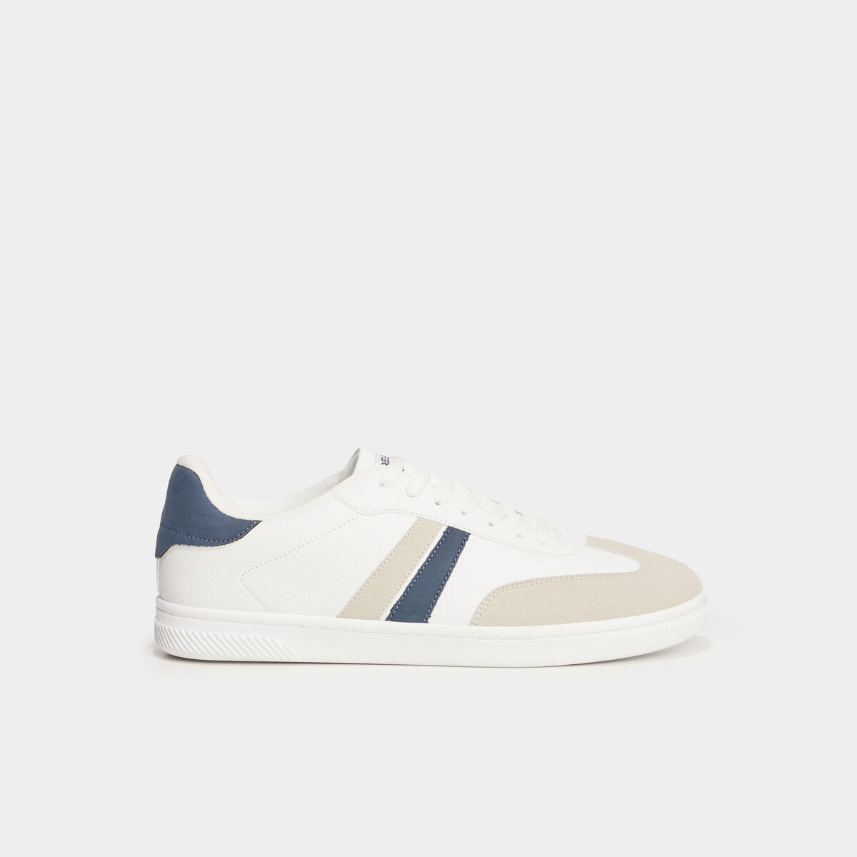 Tennis basses &agrave; lacets blanc homme