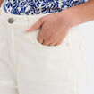 Bermuda droit coton ecru femme