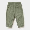 Pantalon jogger doubl&eacute; coton vert kaki b&eacute;b&eacute; gar&ccedil;on