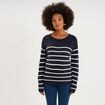 Pull boutonn&eacute; allaitement blanc femme maternit&eacute;