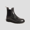 Bottines de pluie chelsea à paillettes gris argent femme