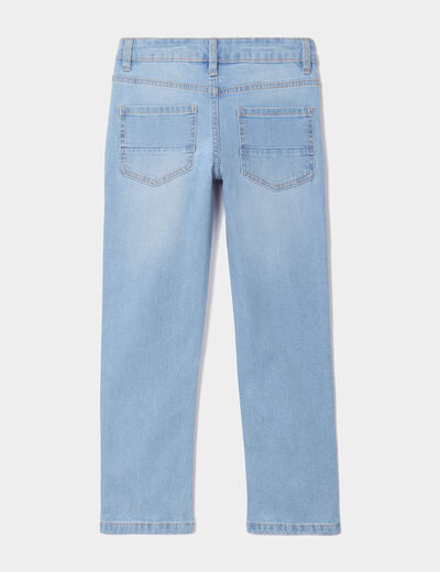Jeans denim regular 5 poches denim bleach garçon