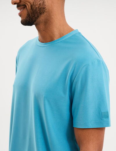 T-shirt confort respirant bleu clair homme