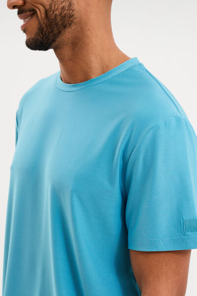T-shirt confort respirant bleu clair homme