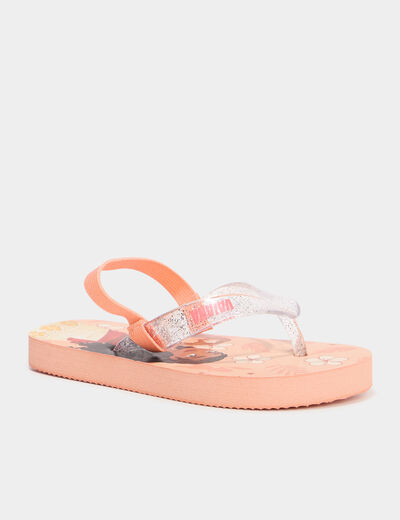 Tongs de plage Vaiana rose fille