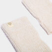 Mitaines tricot ivoire fille