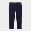 Jeans slim taille haute 7/8ème bleu femme grande taille