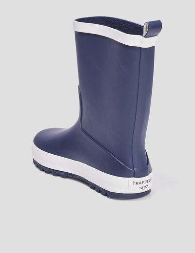 Bottes de pluie Trappeur bleu marine garçon