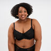 Soutien-gorge embo&icirc;tant dentelle noir femme grande taille