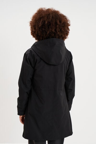 Parka 3-en-1 avec capuche amovible noir femme