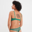 Soutien-gorge emboîtant micro dentelle vert menthe femme