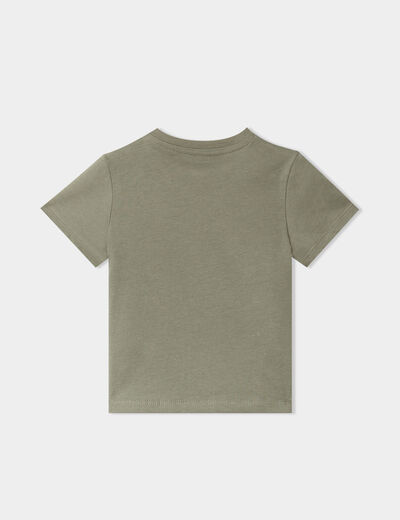 Lot de 3 t-shirts manches courtes coton vert kaki bébé garçon