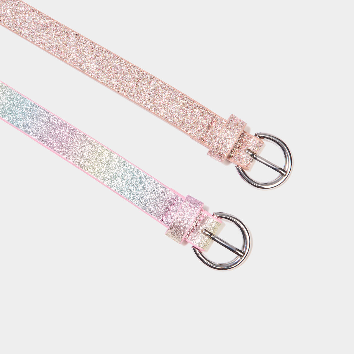 Lot 2 ceintures paillettes multicolore fille