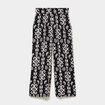 Pantalon fluide large taille &eacute;lastiqu&eacute;e noir femme