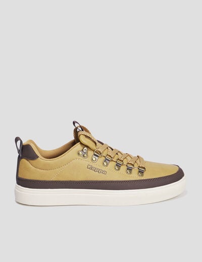 Tennis basses à lacets Kappa Lacedelli camel homme