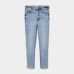 Jeans skinny taille haute cropped denim double stone femme