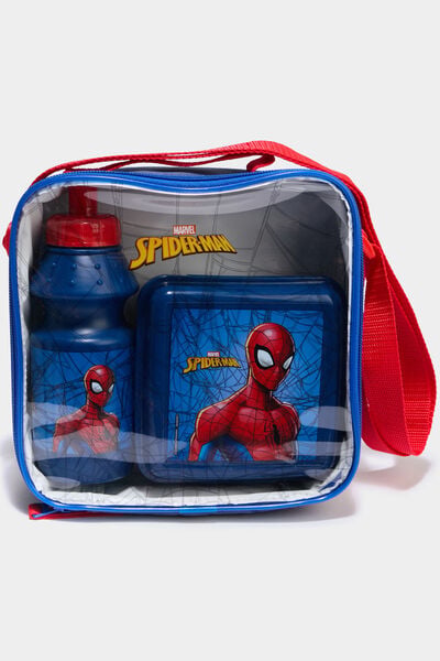 Ensemble lunch box et gourde Spider-Man bleu roi gar&ccedil;on