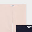 Lot de 2 shorts leggings coton rose clair fille