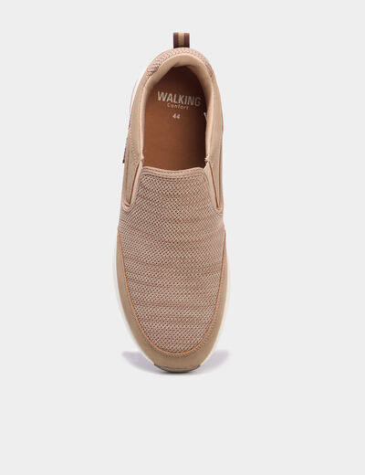 Baskets semelles &eacute;paisses sable homme