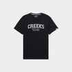 T-shirt manches courtes coton Creeks noir homme