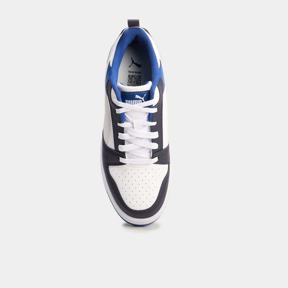 Tennis basses &agrave; lacets Puma Rebound V6 bleu fonc&eacute; gar&ccedil;on
