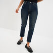Jean stretch slim 7/8 &egrave;me denim dirty femme