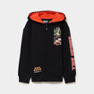 Sweat zippé à capuche Dragon Ball noir garçon