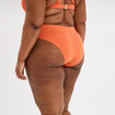 Bas de maillot de bain orange femme grande taille
