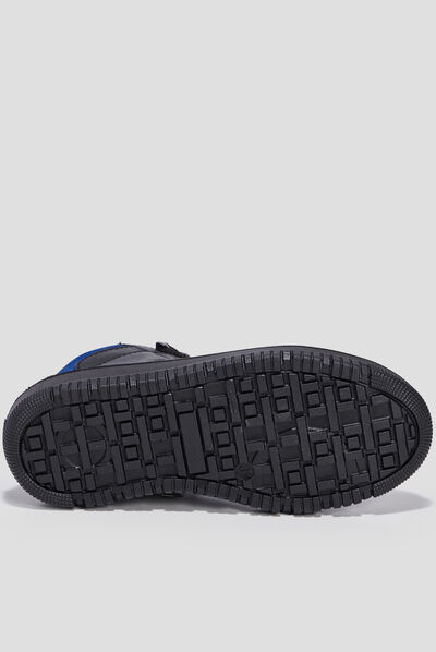 Baskets montantes zippées noir garçon