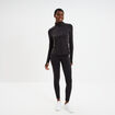 Veste de sport ajust&eacute;e avec fermeture noir femme