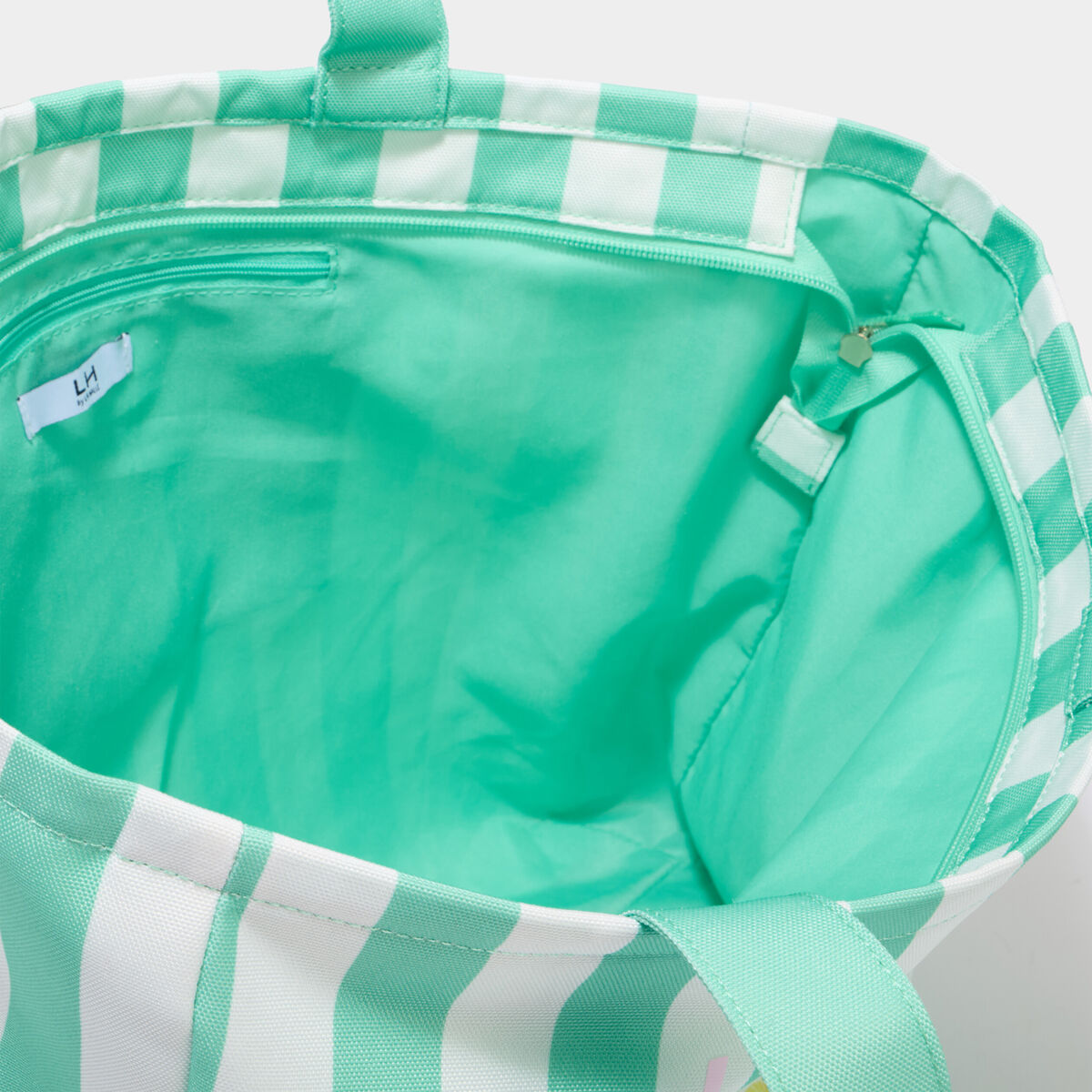 Sac cabas rectangulaire vert femme