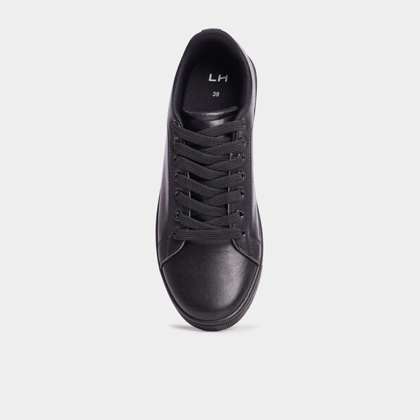 tennis a lacets noir femme Tennis à lacets noir femme