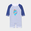 Combinaison de bain manches courtes bleu bébé garçon