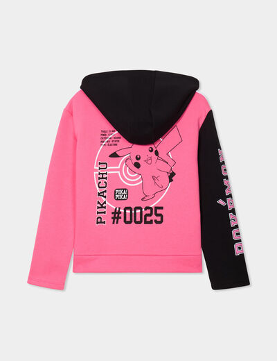 Sweat zippé à capuche Pokémon Pikachu multicolore fille
