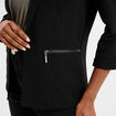 Veste blazer cintr&eacute; manches 3/4 noir femme