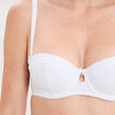 Soutien-gorge bandeau dentelle blanc femme