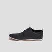 Derbies texturées à lacets noir homme