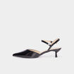 Escarpins vernis kitten heels noir femme