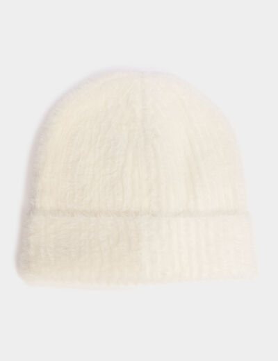 Bonnet ivoire femme