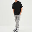 T-shirt oversize manches courtes Liberto noir homme