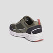 Baskets running mémoire forme Skechers vert kaki homme