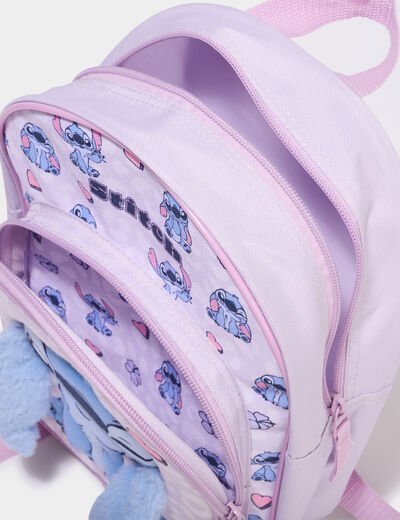 Sac &agrave; dos Stitch bretelles ajustables parme fille
