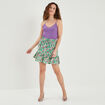 Débardeur à bretelles chaînes violet femme