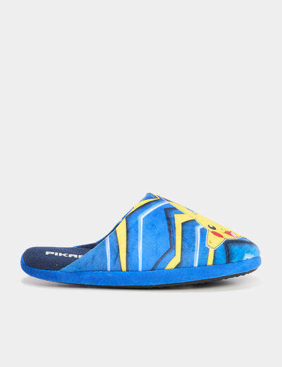 Chaussons mules Pokémon Pikachu bleu garçon