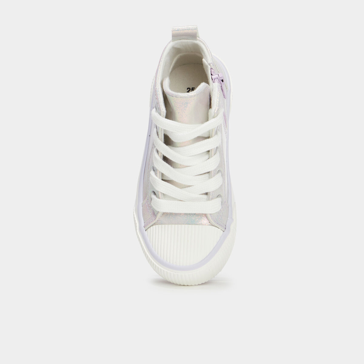 Baskets zipp&eacute;es montantes bout renforc&eacute; violet fille